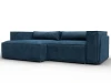 131147L Диван угловой Лига-061 угол левый (ДСП,Брус,Фанера,Велюр/Синий) Лига Диванов 131147L