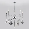 10110/5 хром/дымчатый хрусталь Strotskis Подвесная люстра Eurosvet Telao 10110/5 хром/дымчатый хрусталь Strotskis