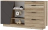 545998 Комод Woodville Диамо КМ 01 софт графит / дуб каньон 545998