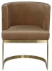 76AR-612GOLD-LBR Обеденный стул Garda Decor 76AR-612GOLD-LBR (Золото/Светло-коричневый)