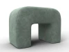 132522 Пуф 008 (ДСП,Брус,Фанера,Велюр/Зеленый) Лига Диванов 132522