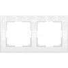 WL05-Frame-02-white Рамка на 2 поста Werkel Flock, белый