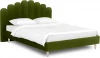 577035 Кровать Queen II Sharlotta L 1600 ОГОГО (арт.577035), (Ткань/Зеленый)