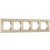 W0052911 Рамка на 5 постов Slab (шампань софт) Werkel W0052911 (a071629)