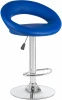 5001-LM MIRA,  цвет сиденья синий, цвет основания хром Стул барный MIRA (синий)