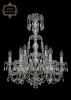 11.11.6+3.195.XL-67.Cr.Sp Подвесная люстра Art Classic 11.11 11.11.6+3.195.XL-67.Cr.Sp (220V, хрусталь, на цепи, подсвечник, свеча)