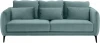 342356 Диван Amsterdam трехместный ОГОГО (арт.342356), (Ткань/Бирюзовый)