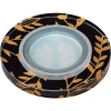 DLS-P204 GU5.3 CHROME/BLACK Встраиваемый точечный светильник Fametto Peonia DLS-P204 GU5.3 CHROME/BLACK