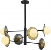 SL1521.423.06 Потолочная люстра ярусная на штанге ST Luce Noon SL1521.423.06 Черный/Дымчатый, Белый G9 6*5W 4000K (220V)