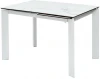 614М04879 Стол CORNER 120 MATTE STATUARIO Белый мрамор матовый керамика, стекло/ белый каркас М-City