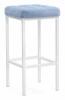507428 Барный стул Woodville Лофт катания дасти блю / белый матовый 507428