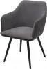 670M05702 Стул M-City FORT 360 град. поворот. B28 Темно-серый, велюр / черный каркас,