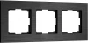 W0033508 Рамка на 3 поста (черный алюминий) Werkel W0033508 (a066331)