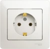 GSL000642 Розетка встраиваемая с заземлением (перламутровый) Systeme Electric Glossa GSL000642