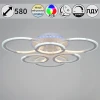 09820-3.3-3+3A WH (RGB) Потолочная люстра светодиодная на штанге с пультом регулировкой цветовой температуры, яркости, ночным режимом и RGB Reluce 09820-3.3-3+3A WH (RGB) (220V, кольцо)