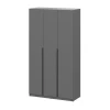 00-00161557 Шкаф распашной Арника (5 полок + штанга) ШК 5 (1200), Графит