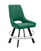 00-00079498 Стул DikLine 268 Z39 авокадо, ножки черные арт.00-00079498