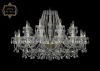 11.25.16+8.400.Gd.Sp Подвесная большая люстра Art Classic 11.25 11.25.16+8.400.Gd.Sp (220V, хрусталь, на цепи, подсвечник, свеча)