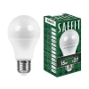 55010 Лампочка светодиодная шар белая колба E27 15 Вт 2700K теплое белое свечение Feron 55010