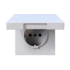 FD5505W Розетка с защитной крышкой и шторками (белый глянцевый) Jasmart FD FD5505W