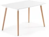 005338 Стол обеденный La Forma (ex Julia Grup) Wad (Белый/ МДФ,Бук,Дерево,Обработанная древесина)