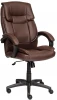 10124 Кресло OREON кож/зам, коричневый/коричневый перфорированный, 36-36/36-36/06 Tetchair 10124