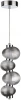 5096/17L Подвесной светильник Odeon Light Bruco 5096/17L хром/дымчатый градиент/металл/стекло LED 17W 4000K (220V, на проводе, бусы)