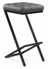507433 Полубарный стул Woodville Амаури темно-серый / черный матовый 507433