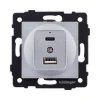 REA-037GY Розетка USB A+C 20W серый Kollinger REA-037GY для Aspekt, Eleganz, Reflex