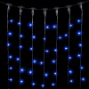 PCL602-11-2B Гирлянда Занавес 2 x 3 м Синий 220В, 600 LED, Провод Черный ПВХ, IP54