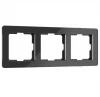 W0032708 Рамка на 3 поста Acrylic (черный) Werkel W0032708 (a059318)