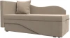 126116L Кушетка Гармония левая (Бежевый/Велюр) Лига Диванов арт.126116L
