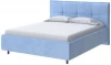 2023589 PROxSON Кровать Lino без основания (Ткань: Велюр Teddy Небесно-голубой) 160x200