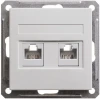 RSI-251TK5E-1-86 Розетка встраиваемая телефонная RJ-11 + Ethernet RJ-45 (белый) Systeme Electric W59 RSI-251TK5E-1-86