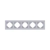 EP5GY Рамка 5-постовая серый Kollinger Eleganz Plex EP5GY