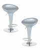 LM-1004-N_CH-M_ABS-silver Набор 2 шт стул барный DOBRIN BOMBA (серебряный металлик)