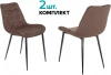 KF-6/LT10_2 Стул для кухни Бюрократ KF-6_2 комплект 2шт коричневый Light 10 металл черный на ножках (KF-6/LT10_2)