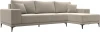 122402 Диван угловой Льюес правый (Бежевый/Микровельвет) Лига Диванов арт.122402
