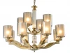7908+4/C gold Подвесная люстра Newport 7900 7908+4/C gold