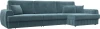 129298 Диван угловой Лига-057 НПБ Лонг угол правый Лига Диванов (Велюр) арт.129298