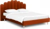 577188 Кровать Queen II Sharlotta L 1600 ОГОГО (арт.577188), (Ткань/Оранжевый)