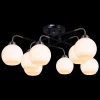 IL0252-8CSQ-79 BK AB Потолочная люстра на штанге ILLUMICO IL0252-8CSQ-79 BK AB (220V)