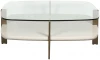 58DB-CT19263D Журнальный стол Garda Decor 58DB-CT19263D (Прозрачный,Белый)