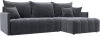 129030 Диван угловой Лига-054 НПБ угол универсальный Лига Диванов (Велюр) арт.129030