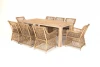 VITC8T-9-SET Обеденная группа плетеная, цвет соломенный 4SIS Витория VITC8T-9-SET