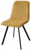 629M04989 Стул ELVIS WZ2042-05 горчичный фактурный велюр/ черный каркас M-City 629M04989