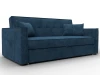 134882 Диван прямой Лига-104 (160) (ЛДСП,Брус,Фанера,Велюр/Синий) Лига Диванов 134882