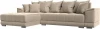 121105L Диван угловой НордСтар левый угол (Бежевый/Велюр) Лига Диванов арт.121105L