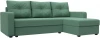 125987 Диван угловой Ливерпуль Лайт правый угол (Зеленый/Рогожка) Лига Диванов арт.125987
