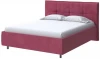 2016726 PROxSON Кровать Lino без основания (Ткань: Велюр Casa Винный) 90x190
